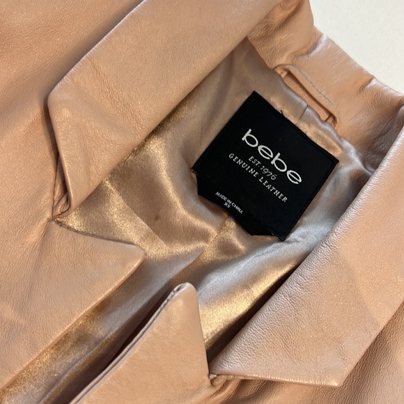 Taupe Bebe leather blazer - Picture 2 of 4